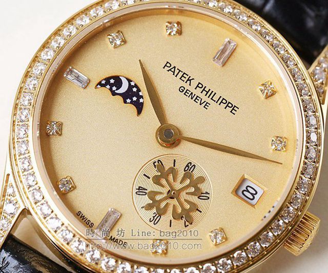 PATEK PHILIPPE手錶 2019最新款情侶對表 百達翡麗月相系列 百達翡麗高端情侶腕表  hds1421